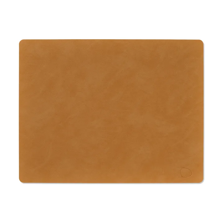 Nupo dækkeserviet square L - Burned curry, 45x35 cm - LIND DNA