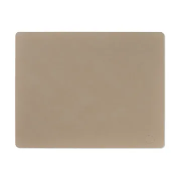 Nupo dækkeserviet square L - Clay brown, 45x35 cm - LIND DNA