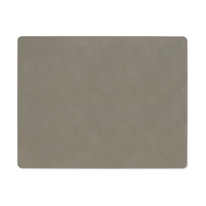 Nupo dækkeserviet square L - Flint grey, 45x35 cm - LIND DNA