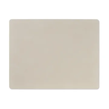 Nupo dækkeserviet square L - Oyster white, 45x35 cm - LIND DNA
