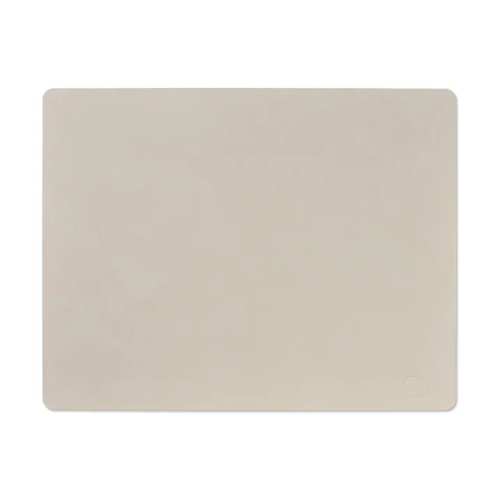 Nupo dækkeserviet square L - Oyster white, 45x35 cm - LIND DNA