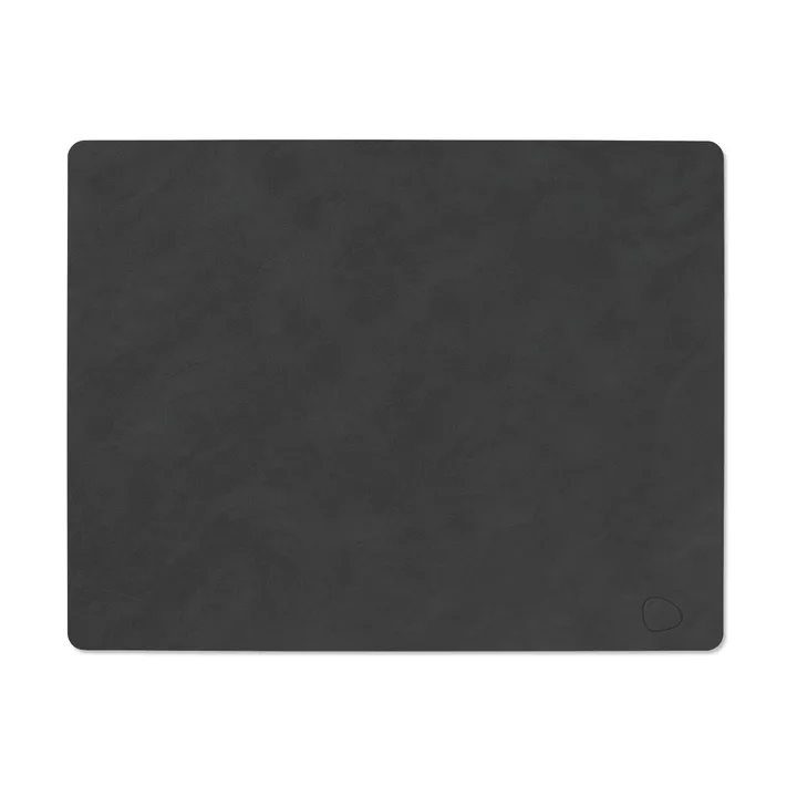 Nupo dækkeserviet square L - sort, 45x35 cm - LIND DNA