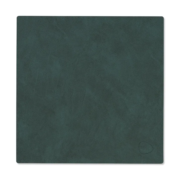 Nupo dækkeserviet square S - Mørkegrøn, 28x28 cm - LIND DNA