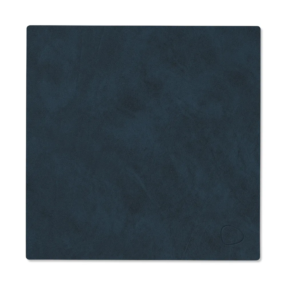 Nupo dækkeserviet square vendbar S 1 stk., Midnight blue/Petrol LIND DNA