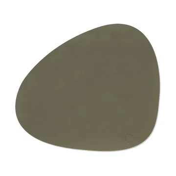 Nupo dækkeserviet vendbar curve L 1 stk. - Army green/Nature, 44x37 cm - LIND DNA