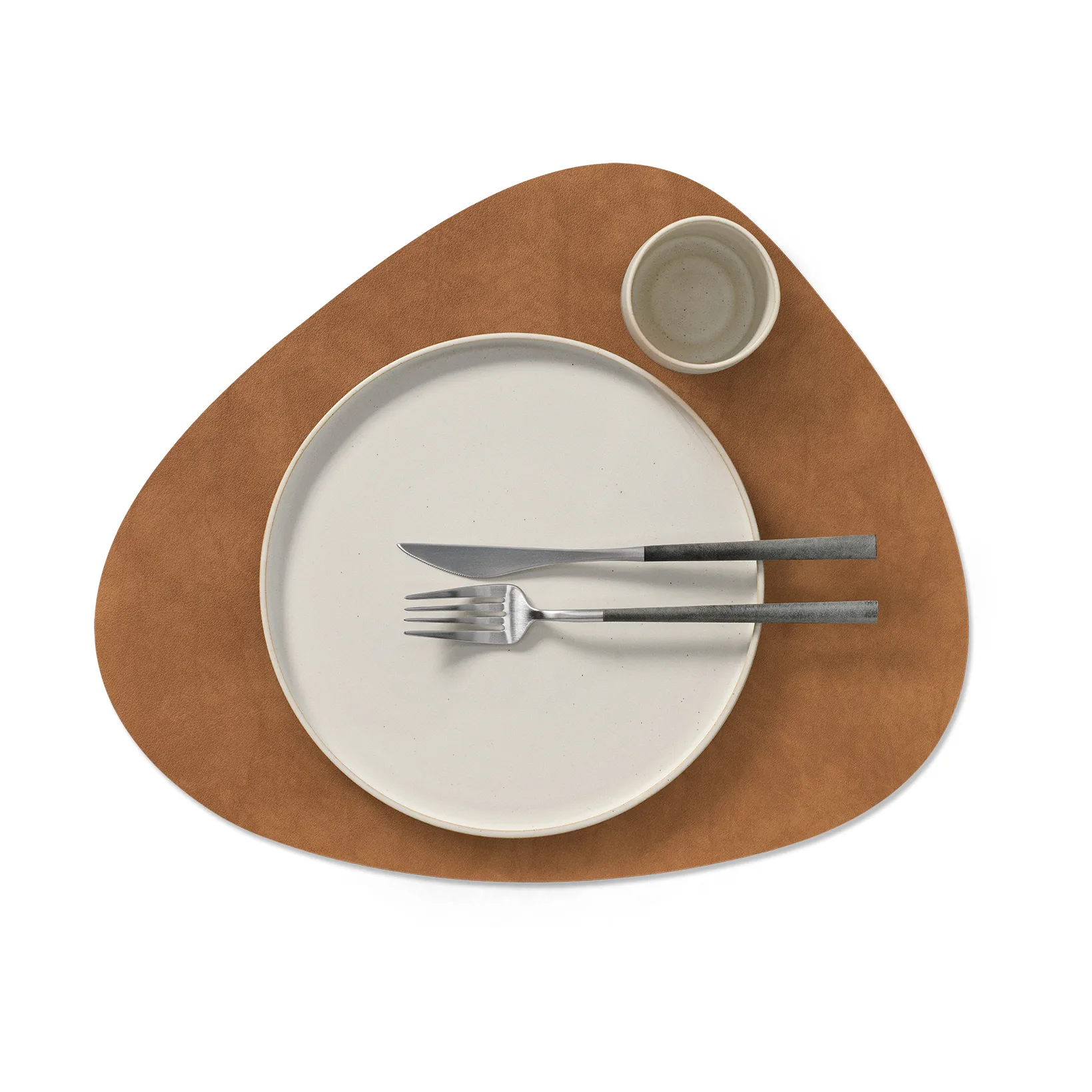 Nupo dækkeserviet vendbar curve L 1 stk., Army green/Nature, 44x37 cm LIND DNA