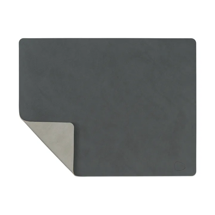 Nupo dækkeserviet vendbar square L 1 stk. - antracit-lysegrå, 45x35 cm - LIND DNA