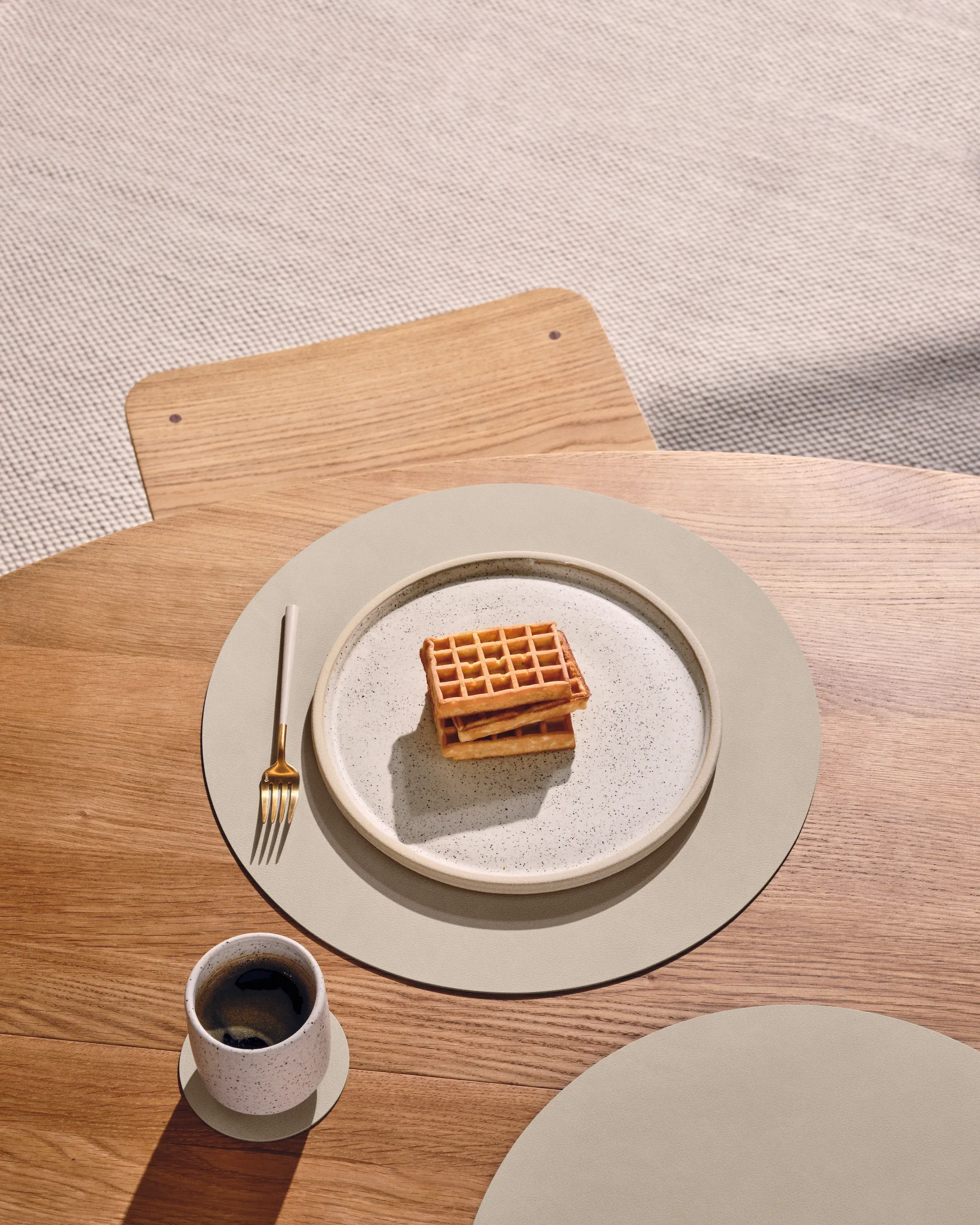 Nupo glasbrik circle vendbar 1 stk., Linen-flint grey LIND DNA