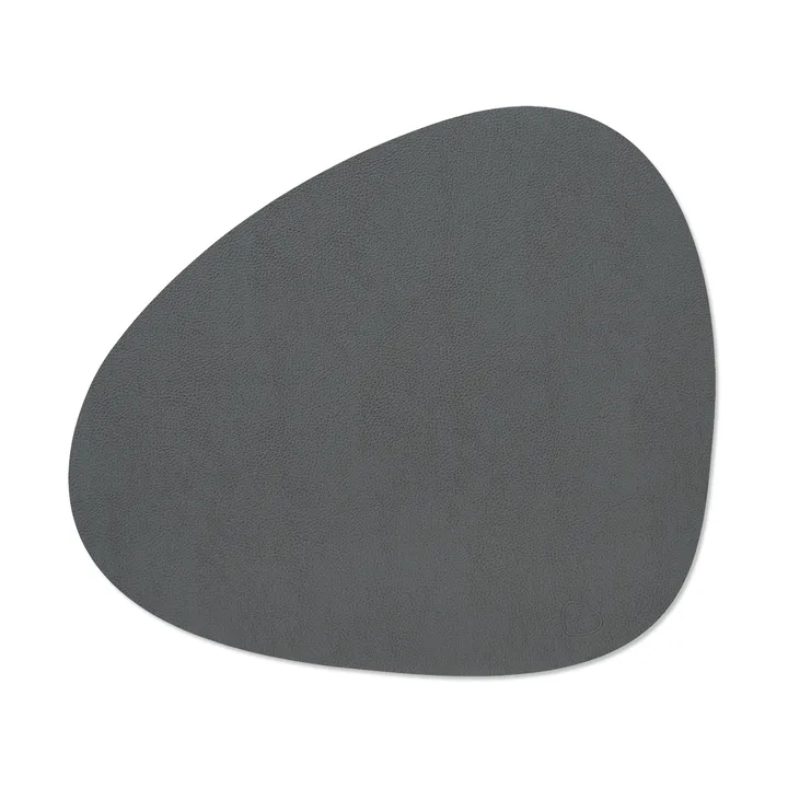 Serene dækkeserviet curve L 37x44 cm - Anthracite, 37x44 cm - LIND DNA