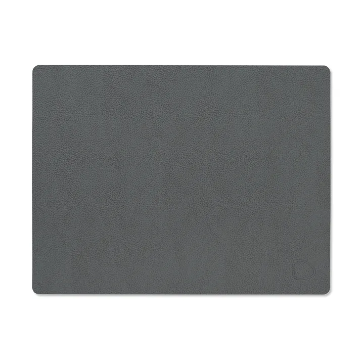 Serene dækkeserviet square M 26,5x34,5 cm - Anthracite, 26,5x34,5 cm - LIND DNA