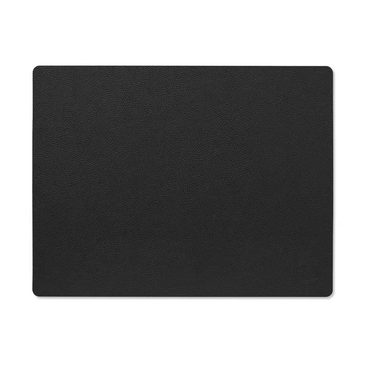 Serene dækkeserviet square M 26,5x34,5 cm - Black, 26,5x34,5 cm - LIND DNA