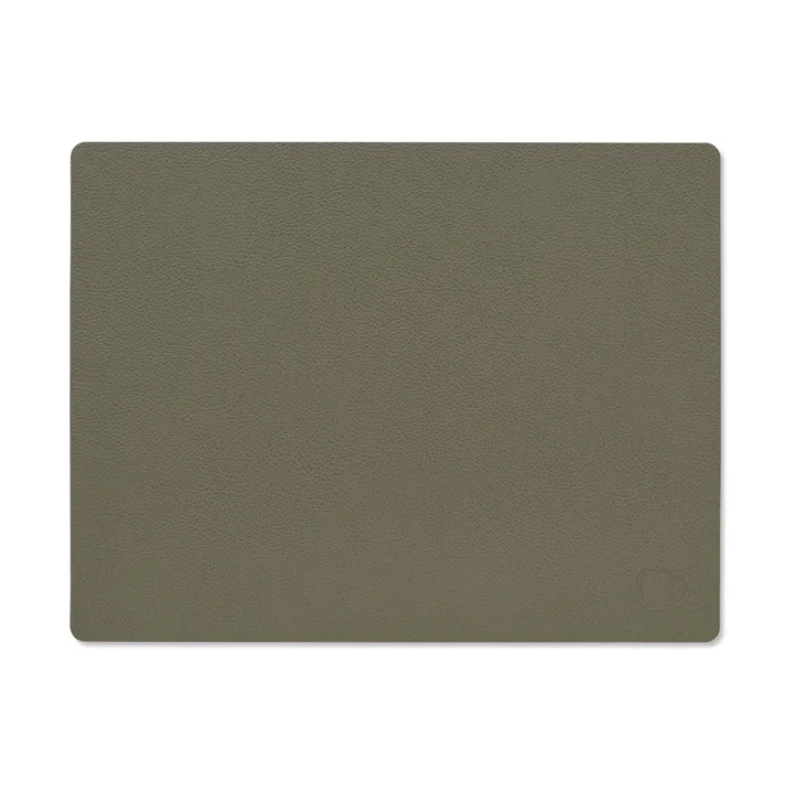 Serene dækkeserviet square M 26,5x34,5 cm - Moss, 26,5x34,5 cm - LIND DNA