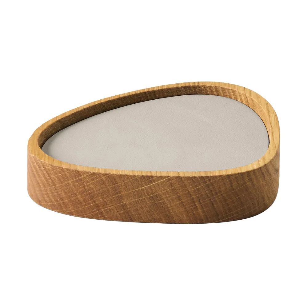Wood Box glasbrikker sæt, Nature-oak, curve, S, Nupo oyster white, 9 dele LIND DNA