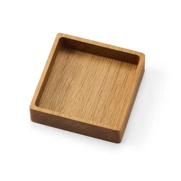 Wood Box opbevaring til glasbrikker - Nature-oak, square, S - LIND DNA