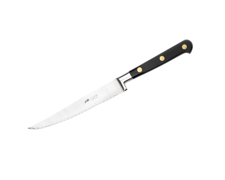 Ideal stegekniv tandet 13 cm, Stål-sort Lion Sabatier