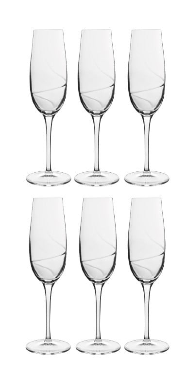 Luigi Bormioli Aero champagneglas 6-pak 23,5 cl