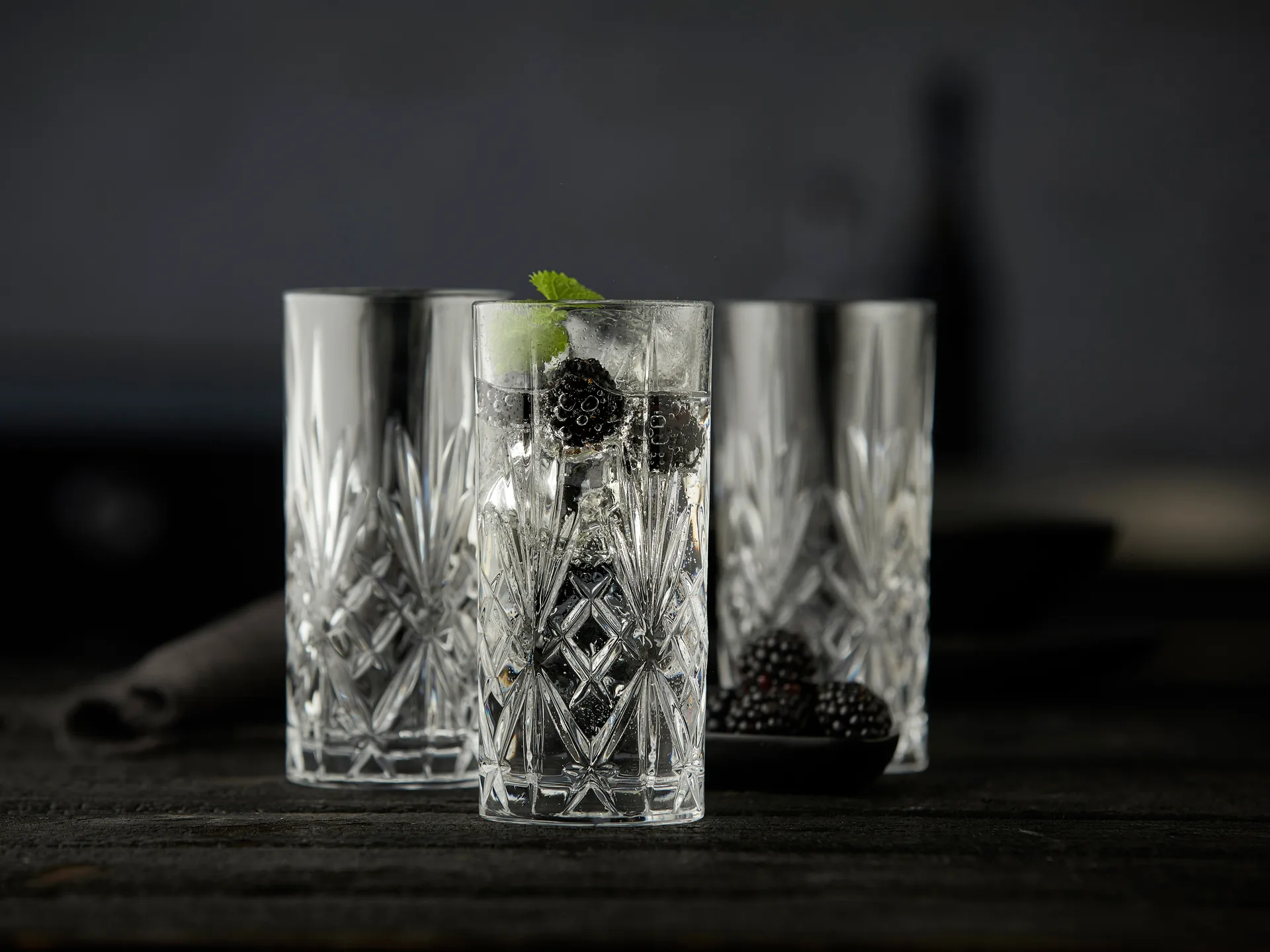 Melodia highballglas 36 cl 6-pak, Krystal Lyngby Glas