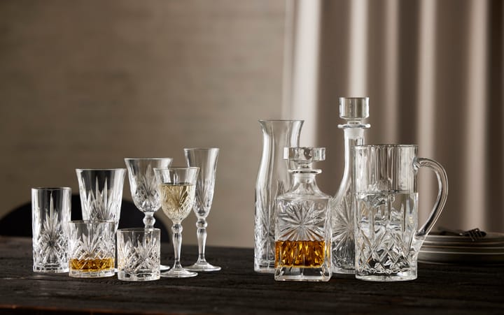 Melodia kande og highballglas 7 dele, Krystal Lyngby Glas