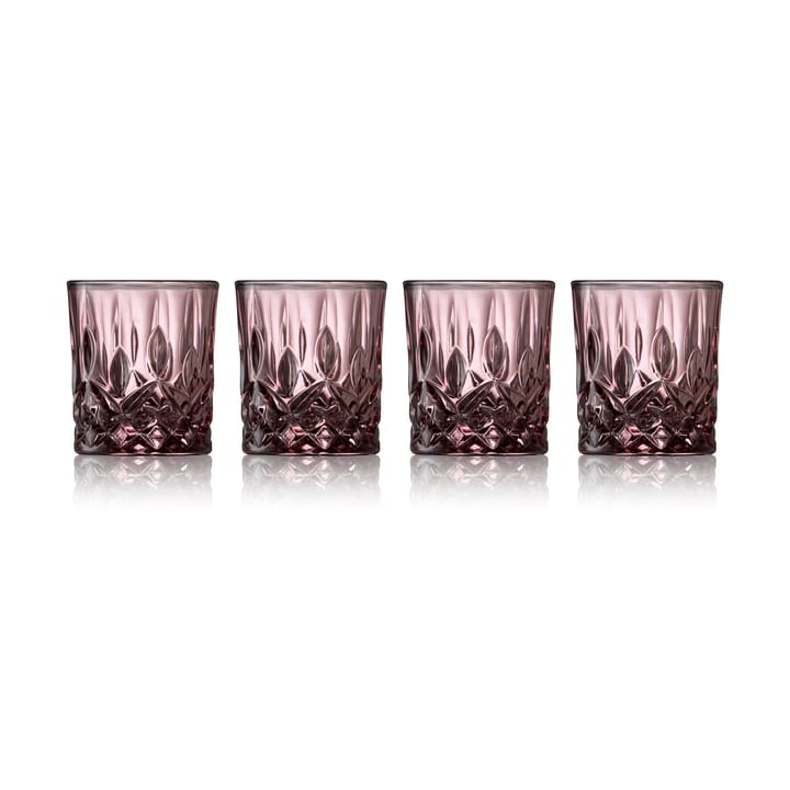 Sorrento shotglas 4 cl 4-pak - Pink - Lyngby Glas