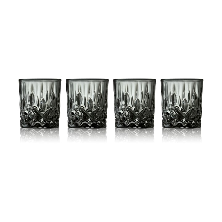 Sorrento shotglas 4 cl 4-pak - Smoke - Lyngby Glas