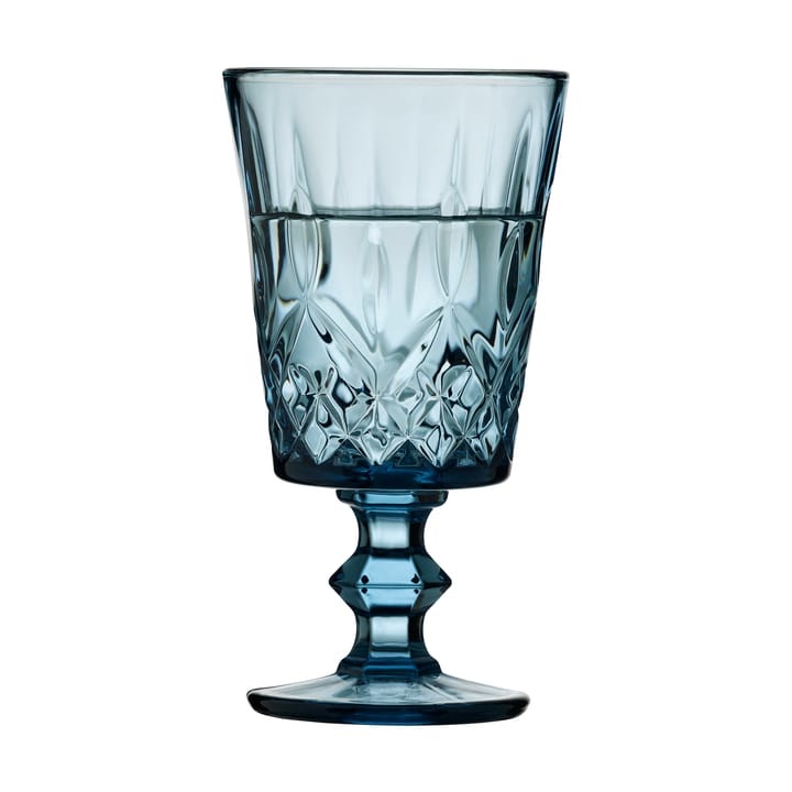 Sorrento vinglas 29 cl 4-pak, Blå Lyngby Glas