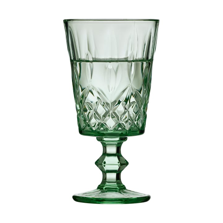 Sorrento vinglas 29 cl 4-pak, Grøn Lyngby Glas