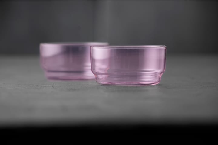Torino skål 50 cl 2-pak, Pink Lyngby Glas