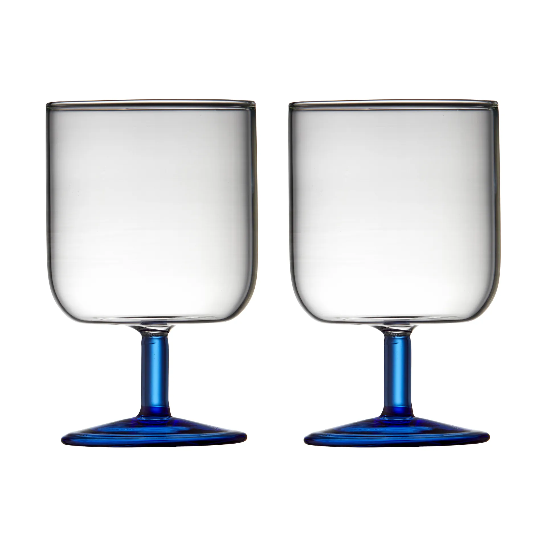Torino vinglas 30 cl 2-pak, Clear-blue Lyngby Glas