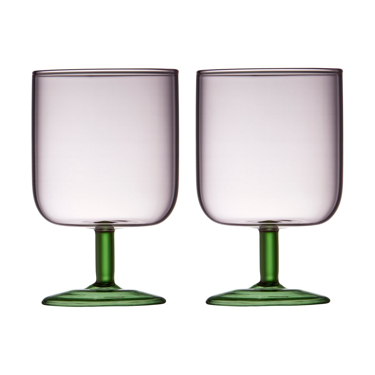 Lyngby Glas Torino vinglas 30 cl 2-pak Pink-green
