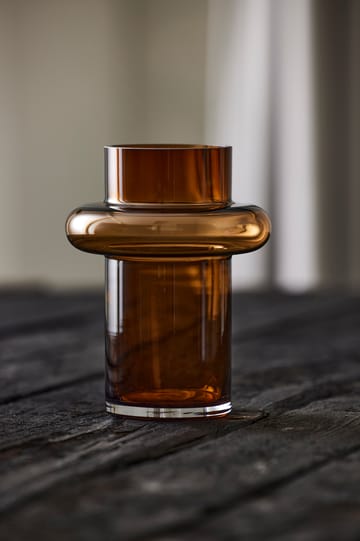 Tube vase glas 20 cm - Amber - Lyngby Glas