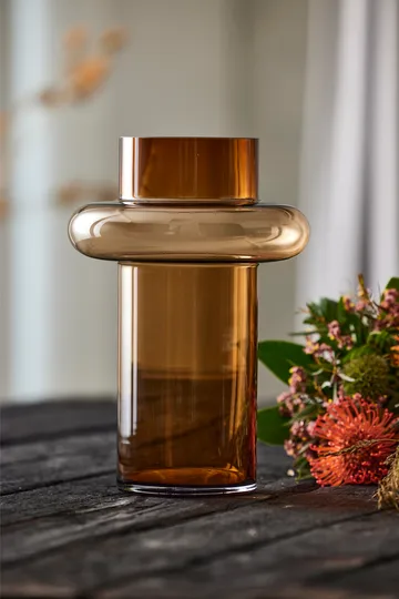 Tube vase glas 30 cm - Amber - Lyngby Glas