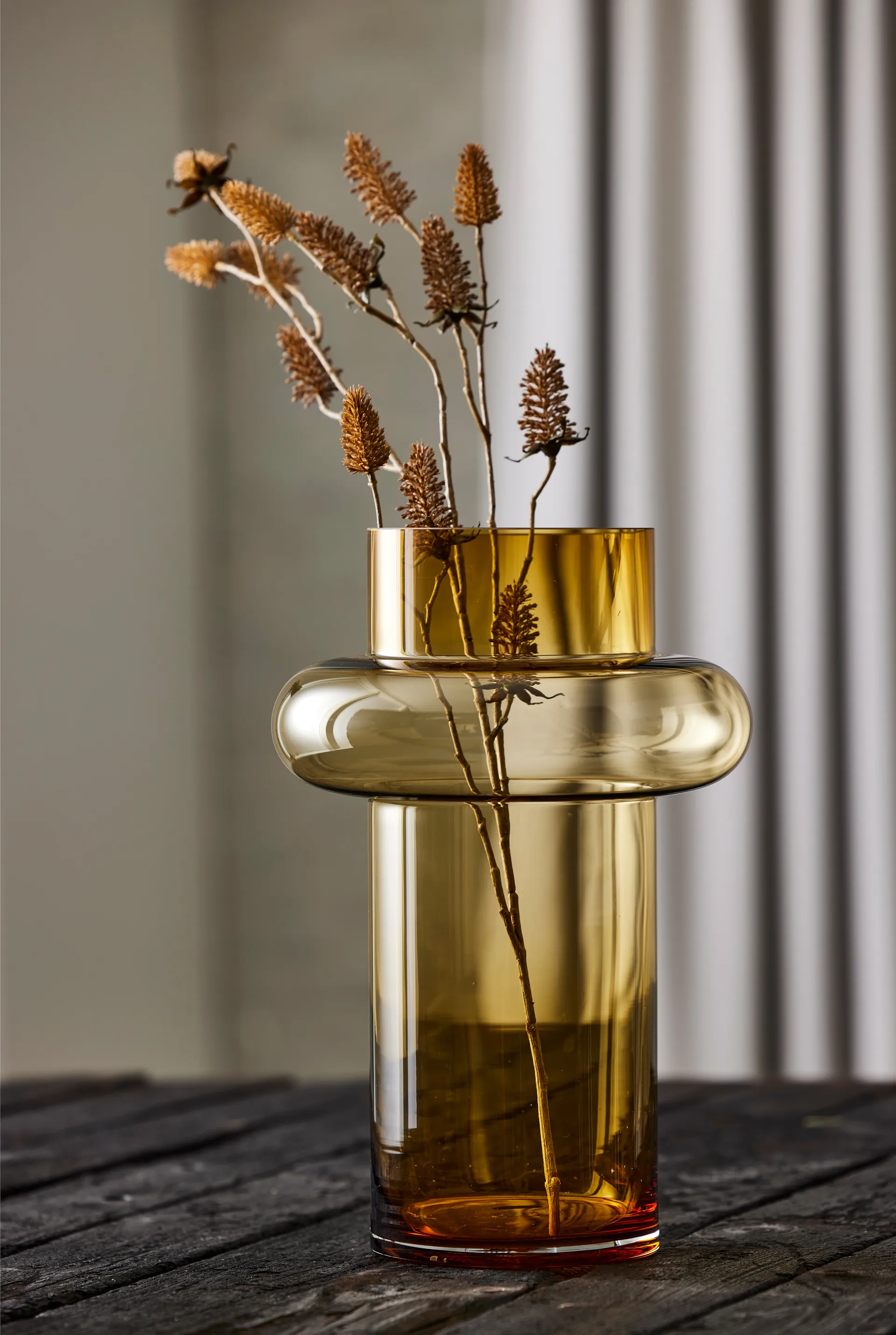 Tube vase glas 40 cm, Amber Lyngby Glas