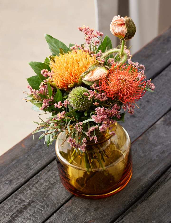 Tubular vase glas 20 cm, Amber Lyngby Glas