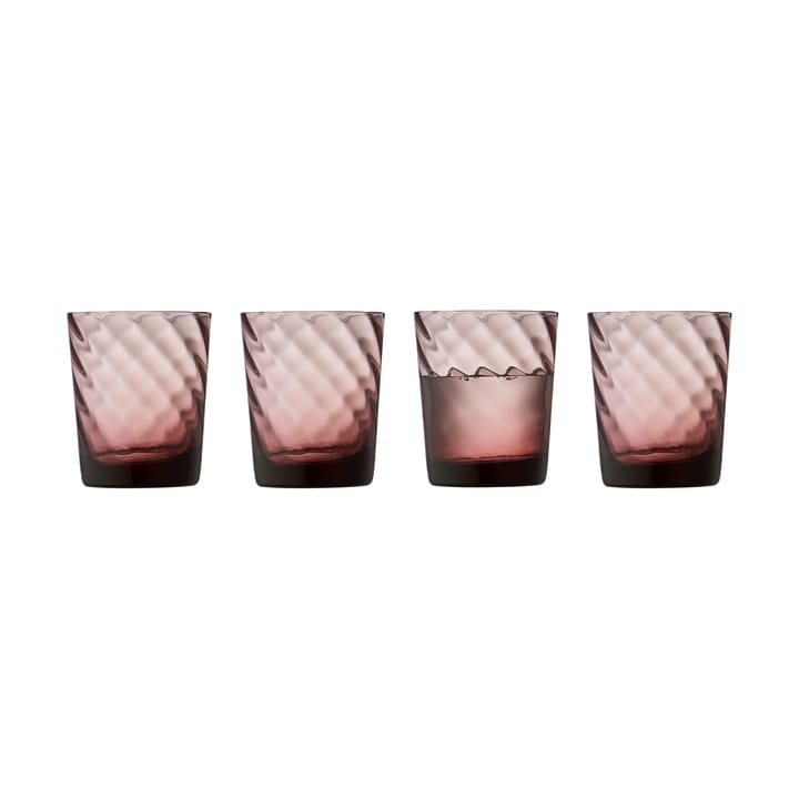 Vienna vandglas 30 cl 4-pak, Pink Lyngby Glas