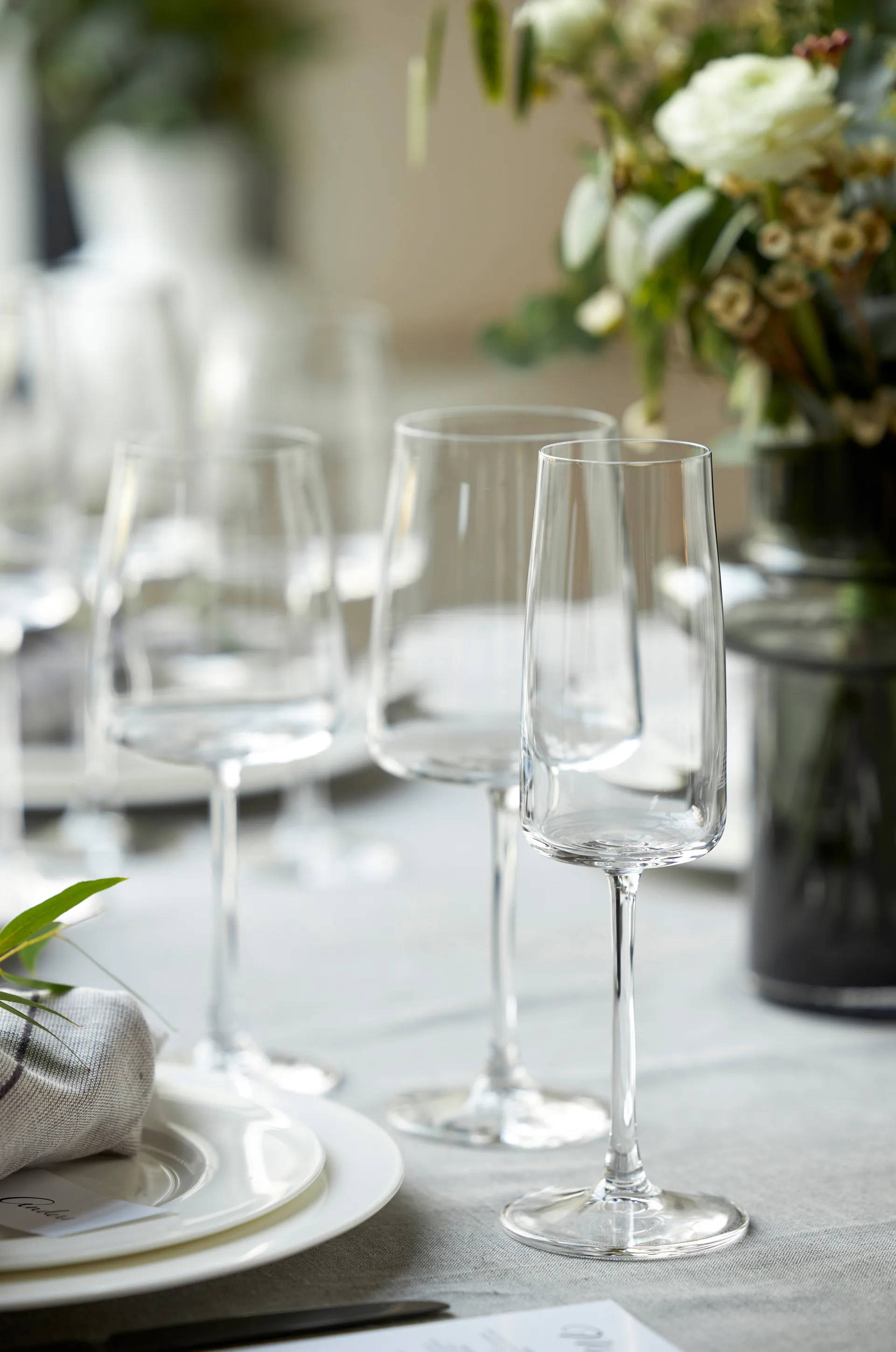 Zero champagneglas 30 cl 4-pak, Krystal Lyngby Glas