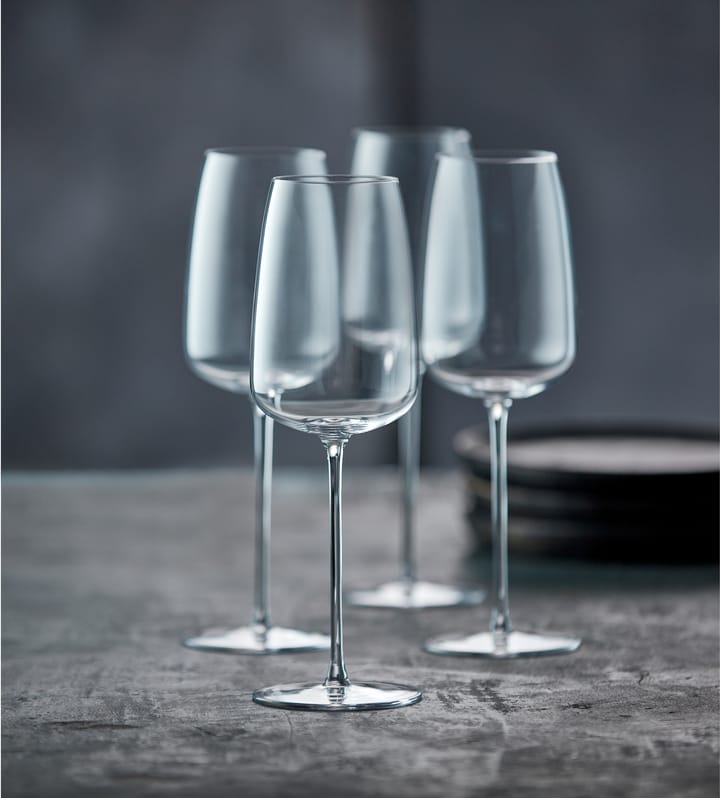 Zero hvidvinsglas 48 cl 2-pak, Clear Lyngby Glas