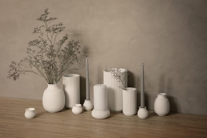 Curve bloklysestage Ø11 cm, Hvid Lyngby Porcelæn