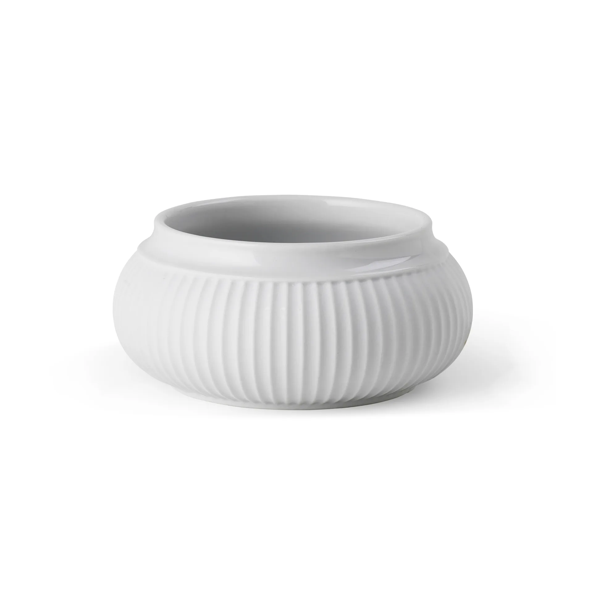 Curve bloklysestage Ø11 cm, Hvid Lyngby Porcelæn