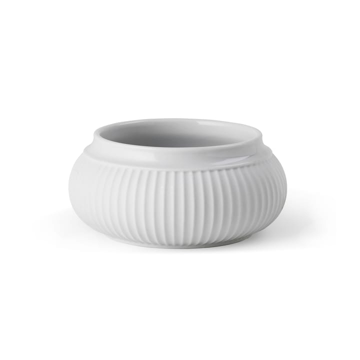 Curve bloklysestage Ø11 cm, Hvid Lyngby Porcelæn