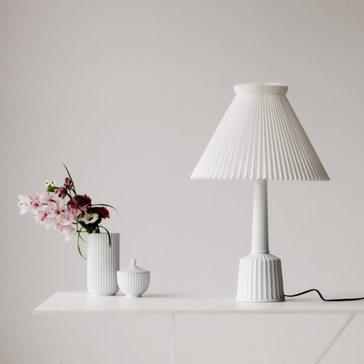 Esben Klint bordlampe, hvid, H44 cm Lyngby Porcelæn