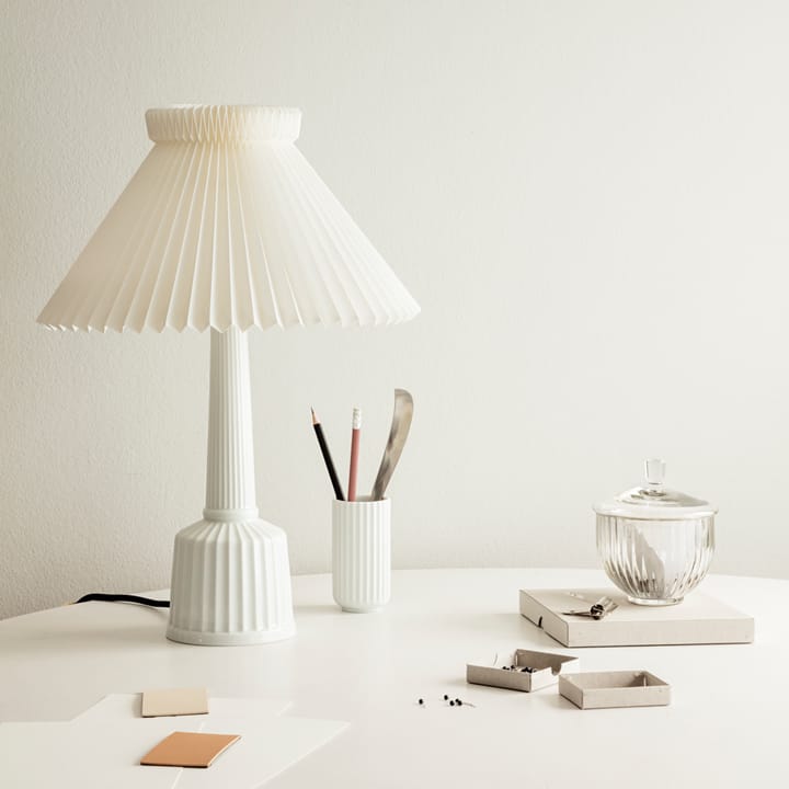 Esben Klint bordlampe, hvid, H65 cm Lyngby Porcelæn