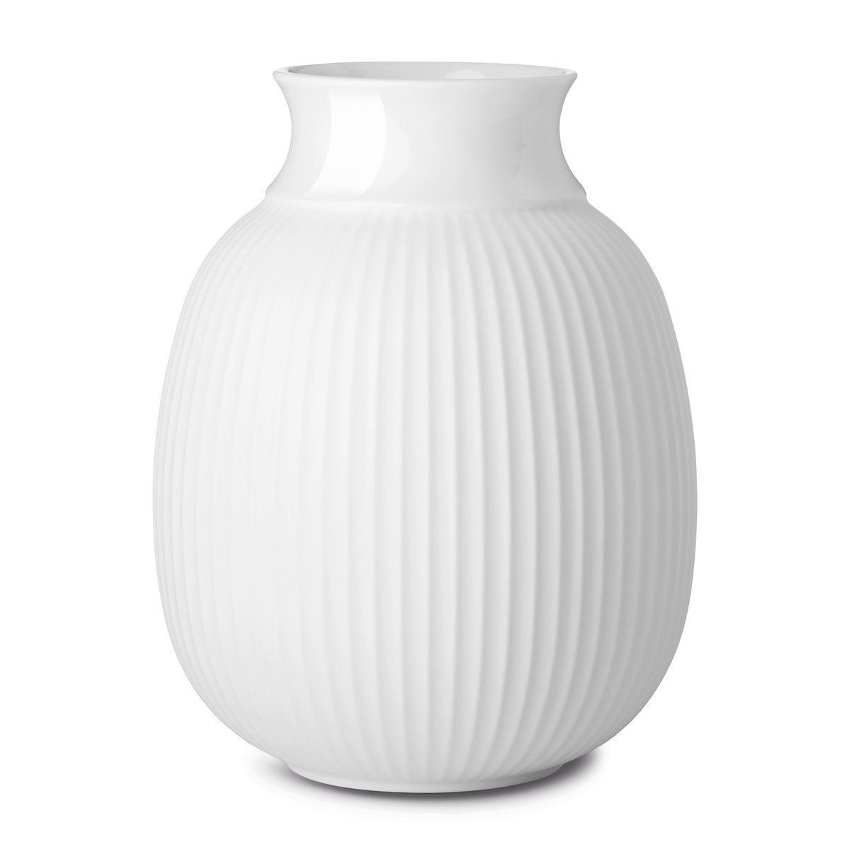 Lyngby Porcelæn Lyngby Curve vase 12 cm Hvid