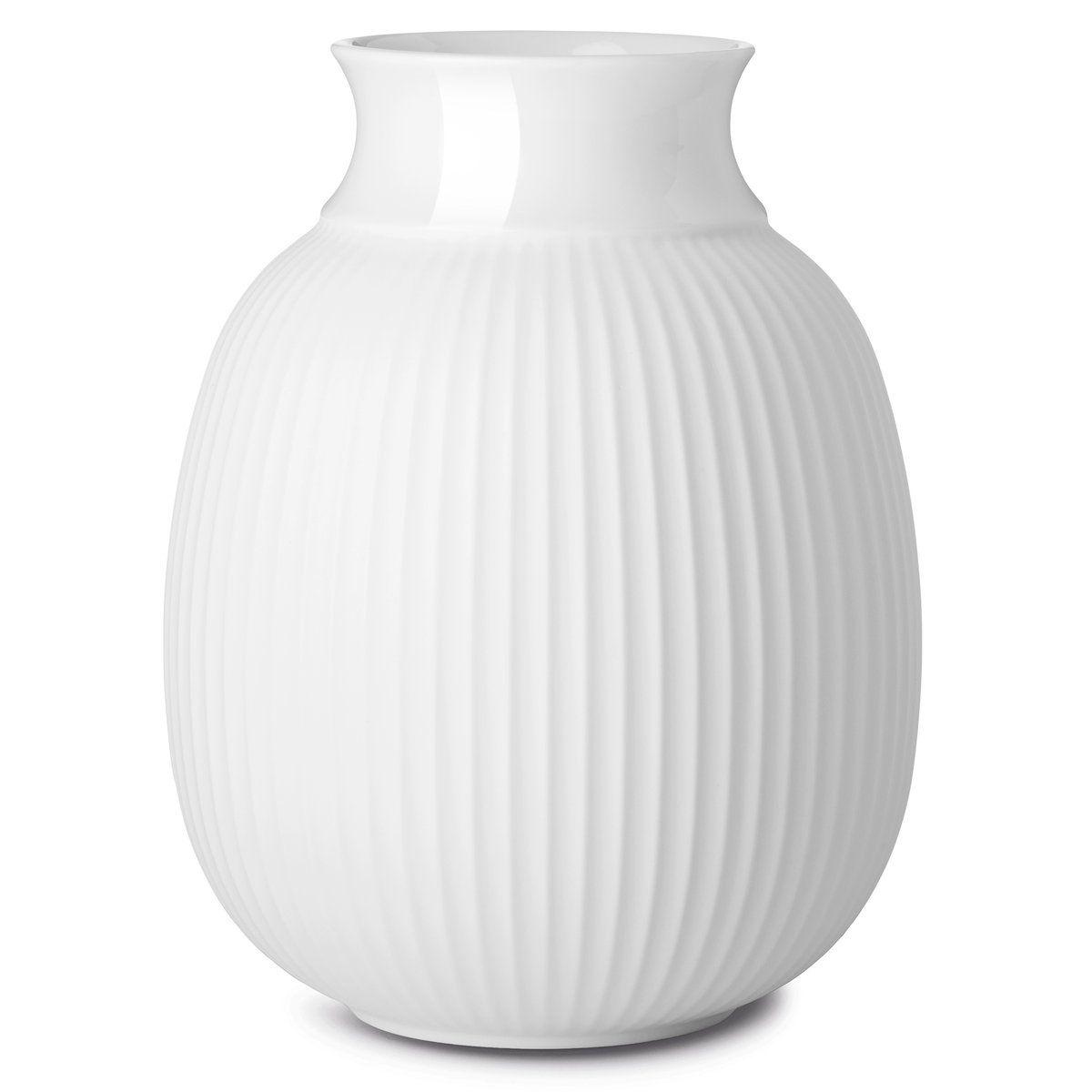 Lyngby Porcelæn Lyngby Curve vase 17,5 cm Hvid