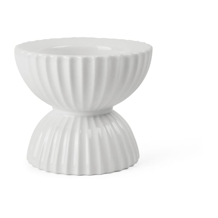 Lyngby Tura bloklysstage Ø11,5 cm, Hvid Lyngby Porcelæn