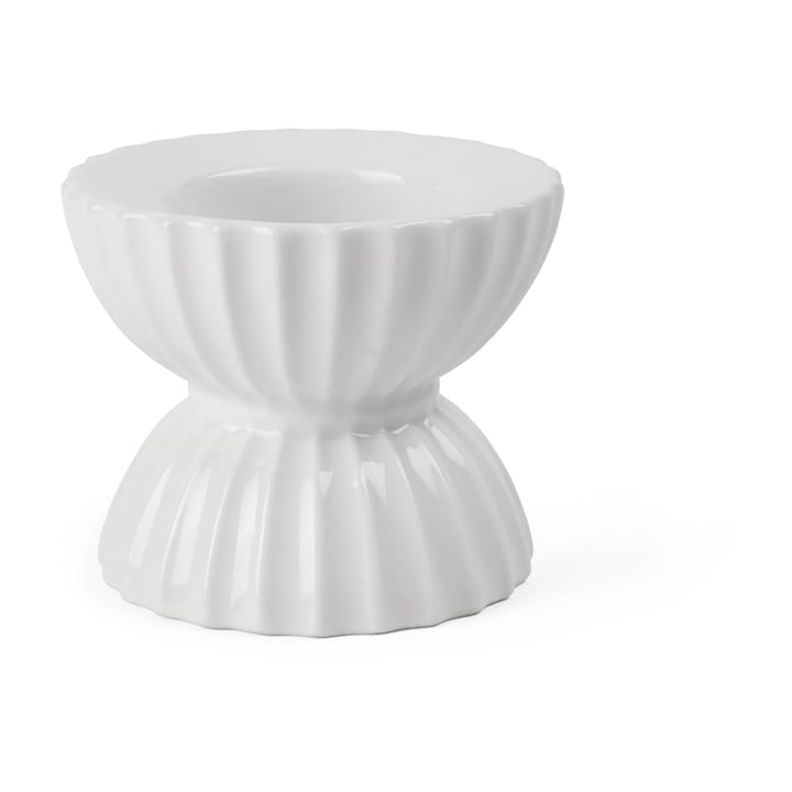 Lyngby Tura fyrfadsstage Ø8 cm, Hvid Lyngby Porcelæn