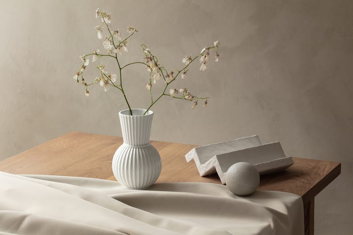 Lyngby Tura vase hvid, 18 cm Lyngby Porcelæn