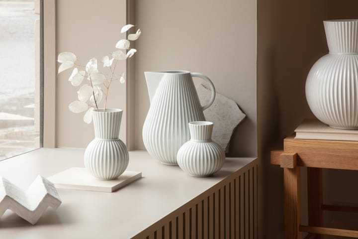 Lyngby Tura vase hvid, 18 cm Lyngby Porcelæn
