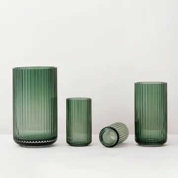 Lyngby vase glas Copenhagen grøn - 38 cm - Lyngby Porcelæn