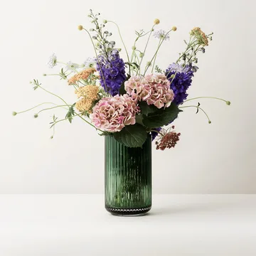 Lyngby vase glas Copenhagen grøn - 38 cm - Lyngby Porcelæn