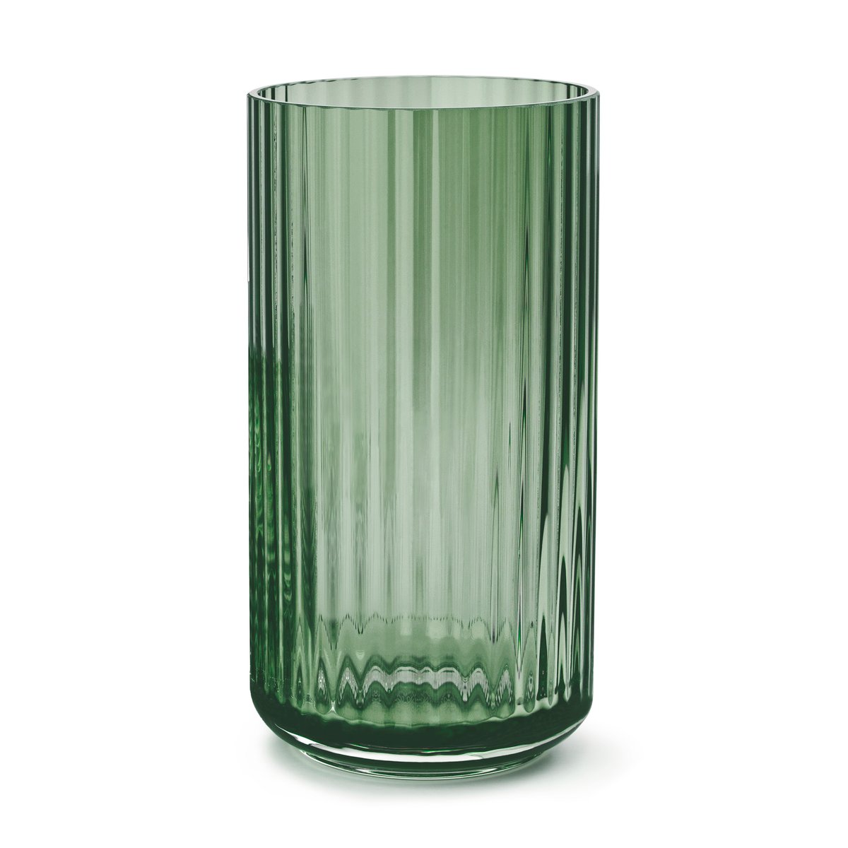 Lyngby Porcelæn Lyngby vase glas grøn 20 cm